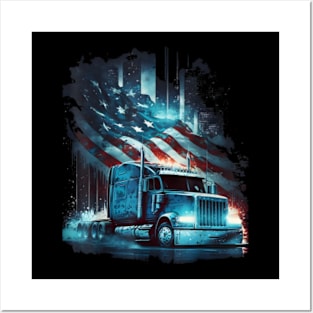 America Truck Yeah USA Posters and Art